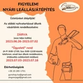 Nyári leállás/Felújítás!